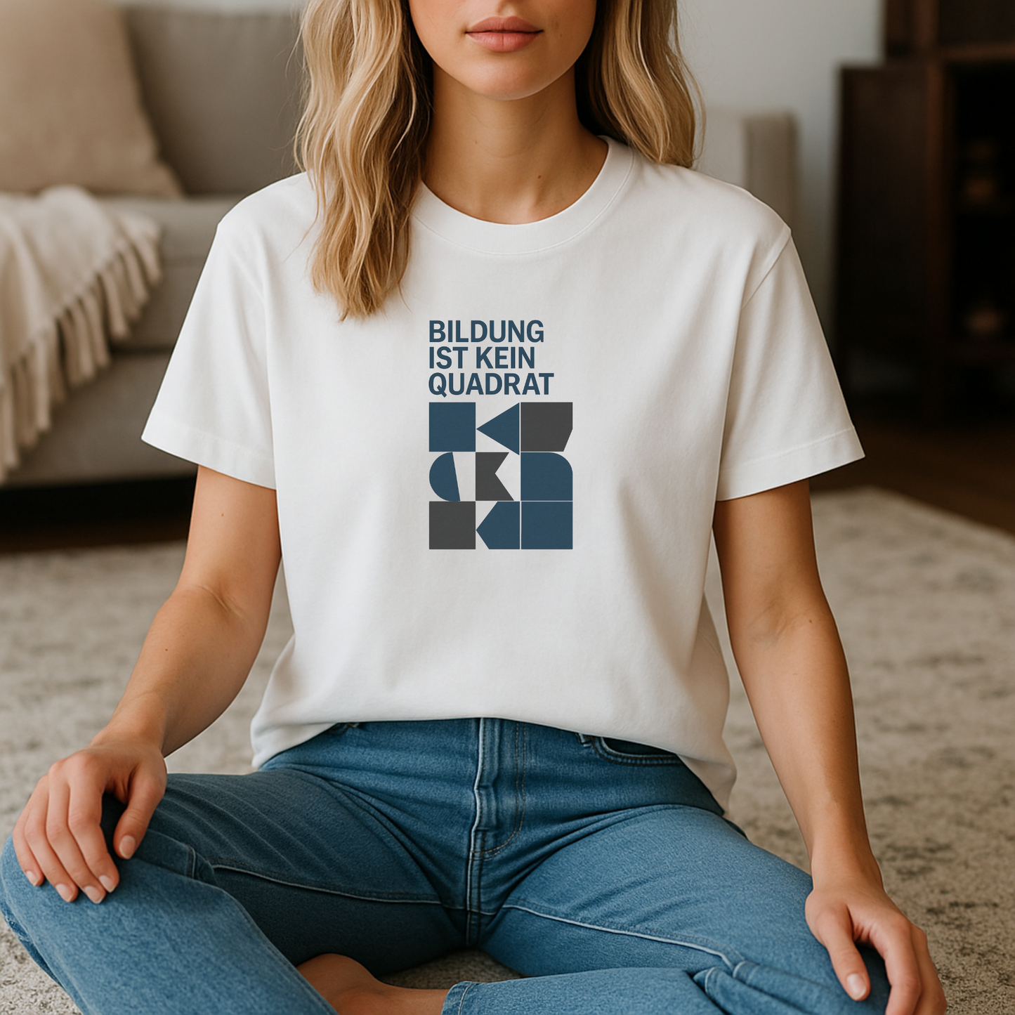 T-Shirt Bildung Ist Kein Quadrat