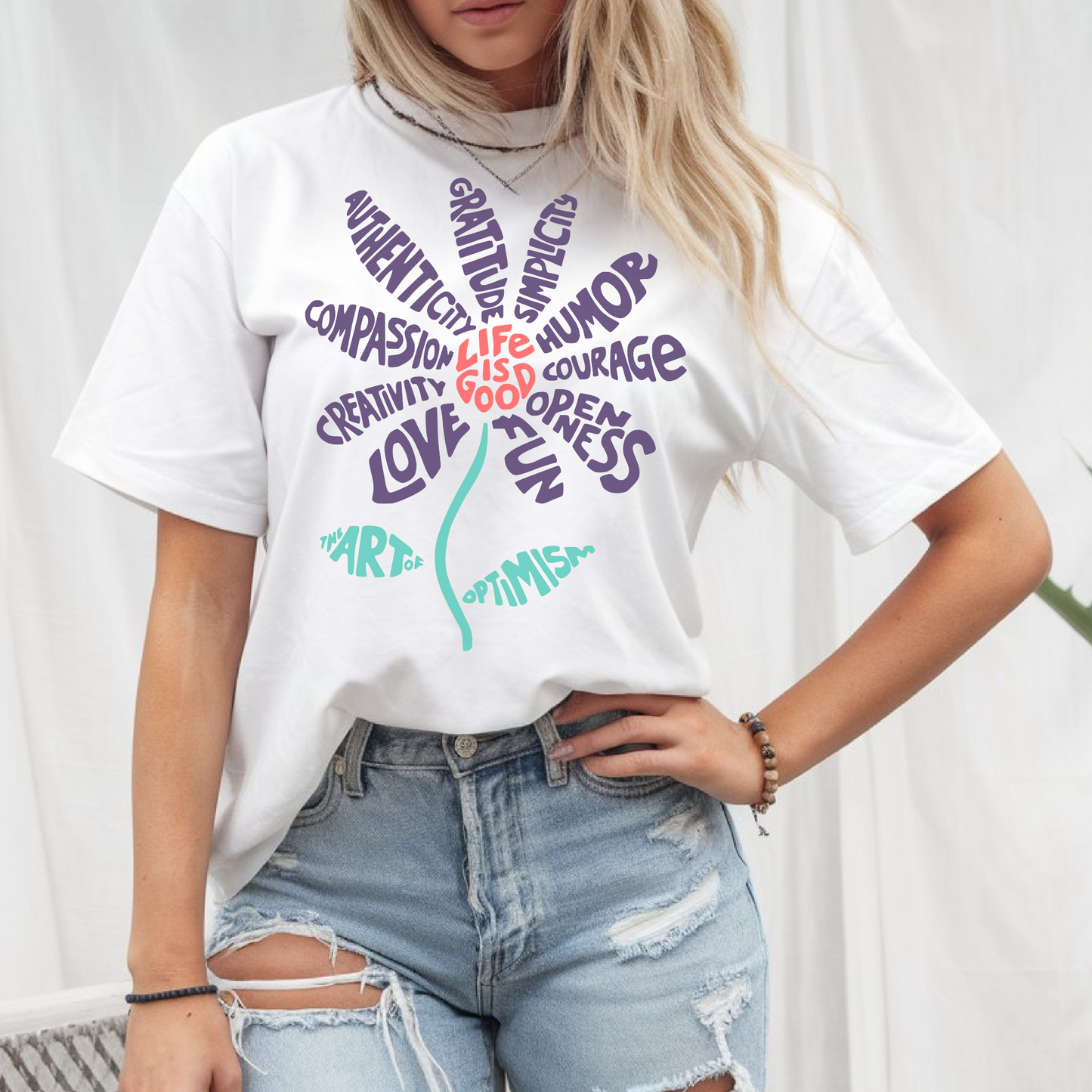 Lehrerinnen T-Shirt Life Is Good