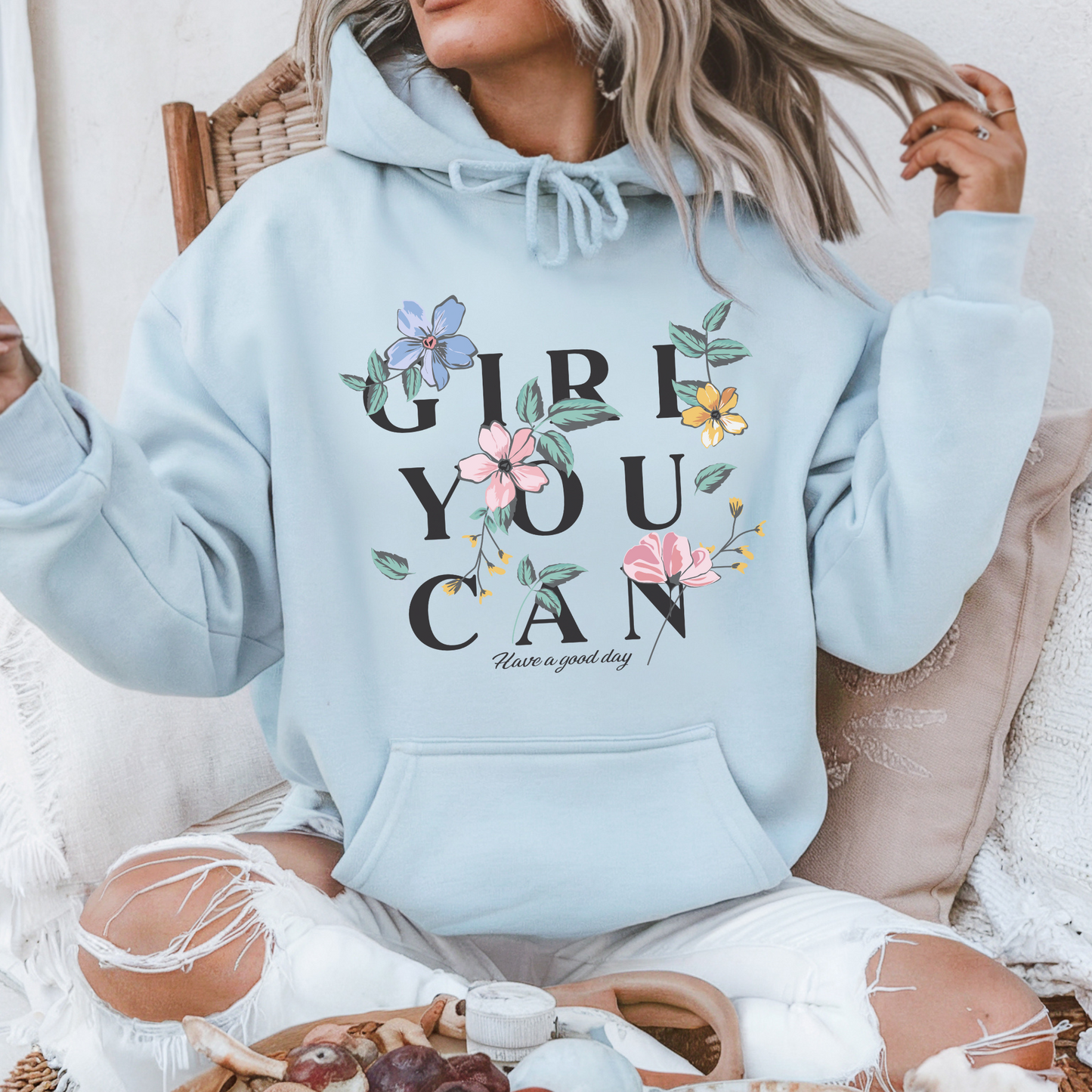 Hoodie Girl You Can