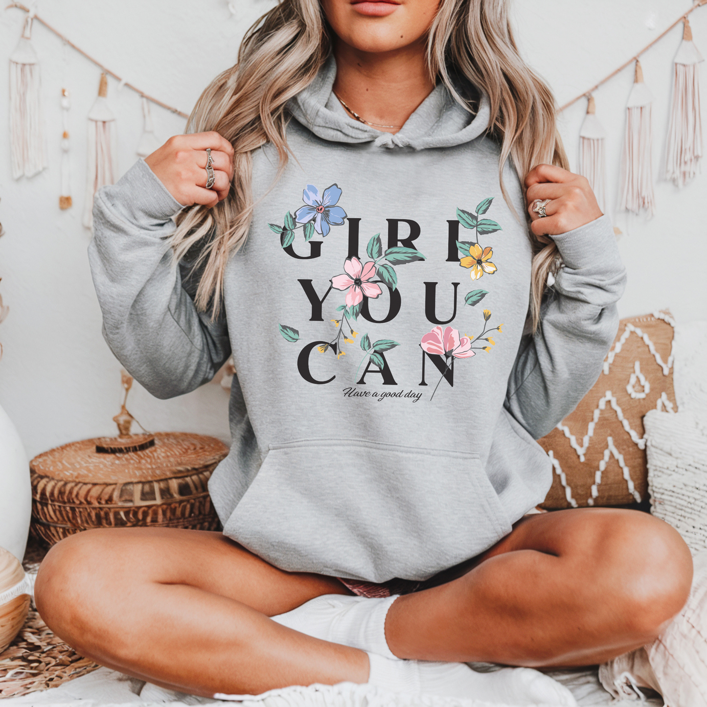 Hoodie Girl You Can