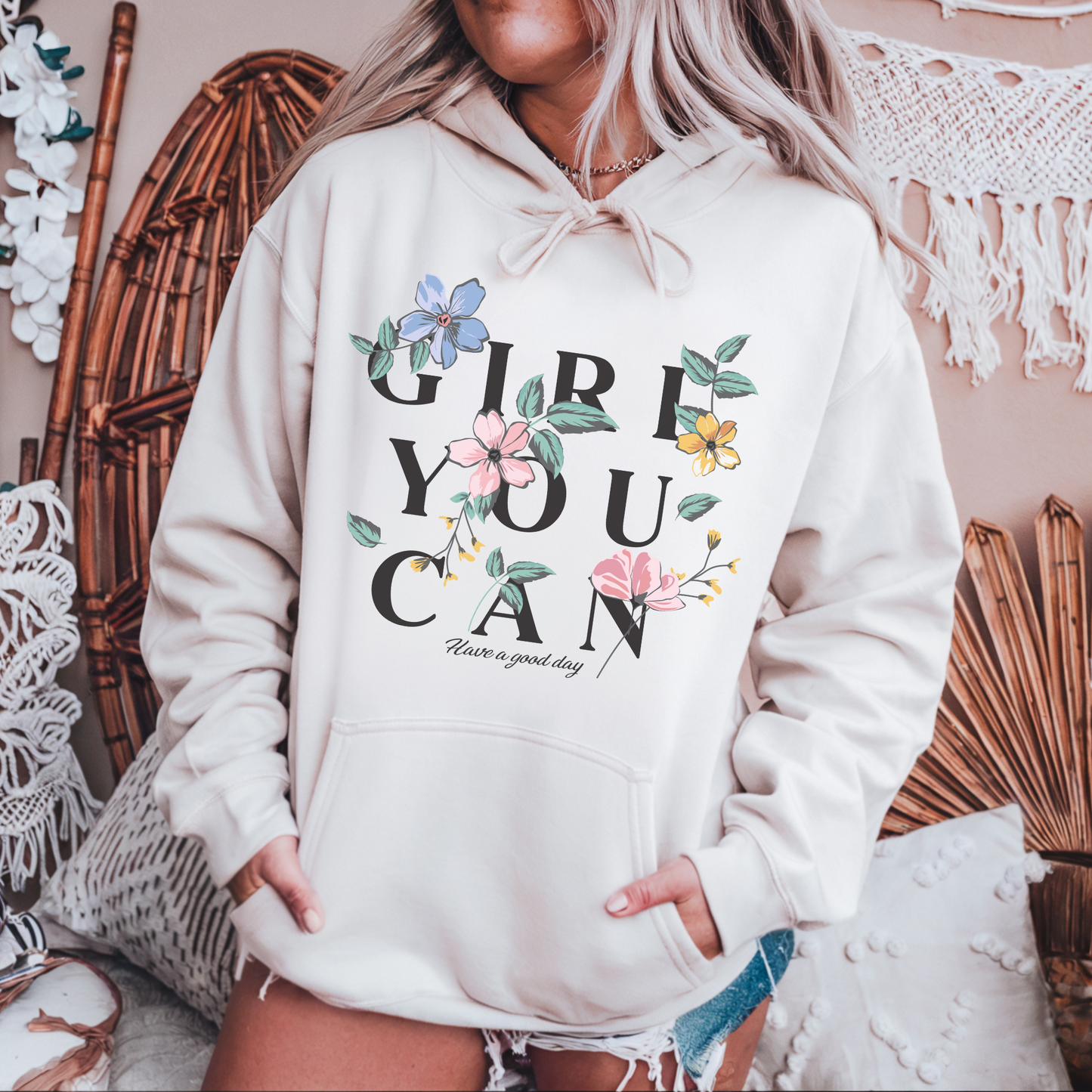 Hoodie Girl You Can
