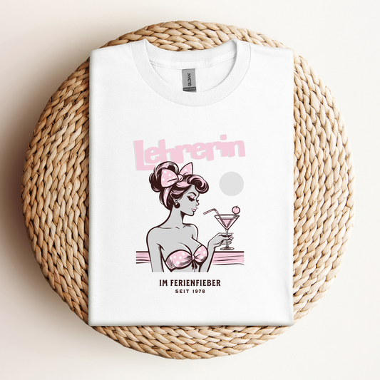 T-Shirt Lehrerin Im Ferienfieber