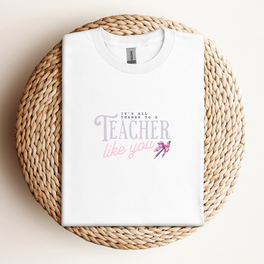 T-Shirt It's All Thanks To A Teacher Like You