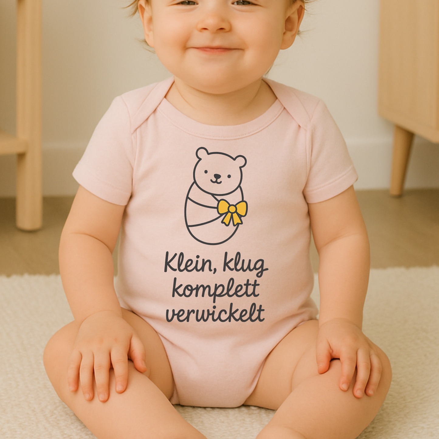 Baby Strampler Klein Klug Komplett Verwickelt