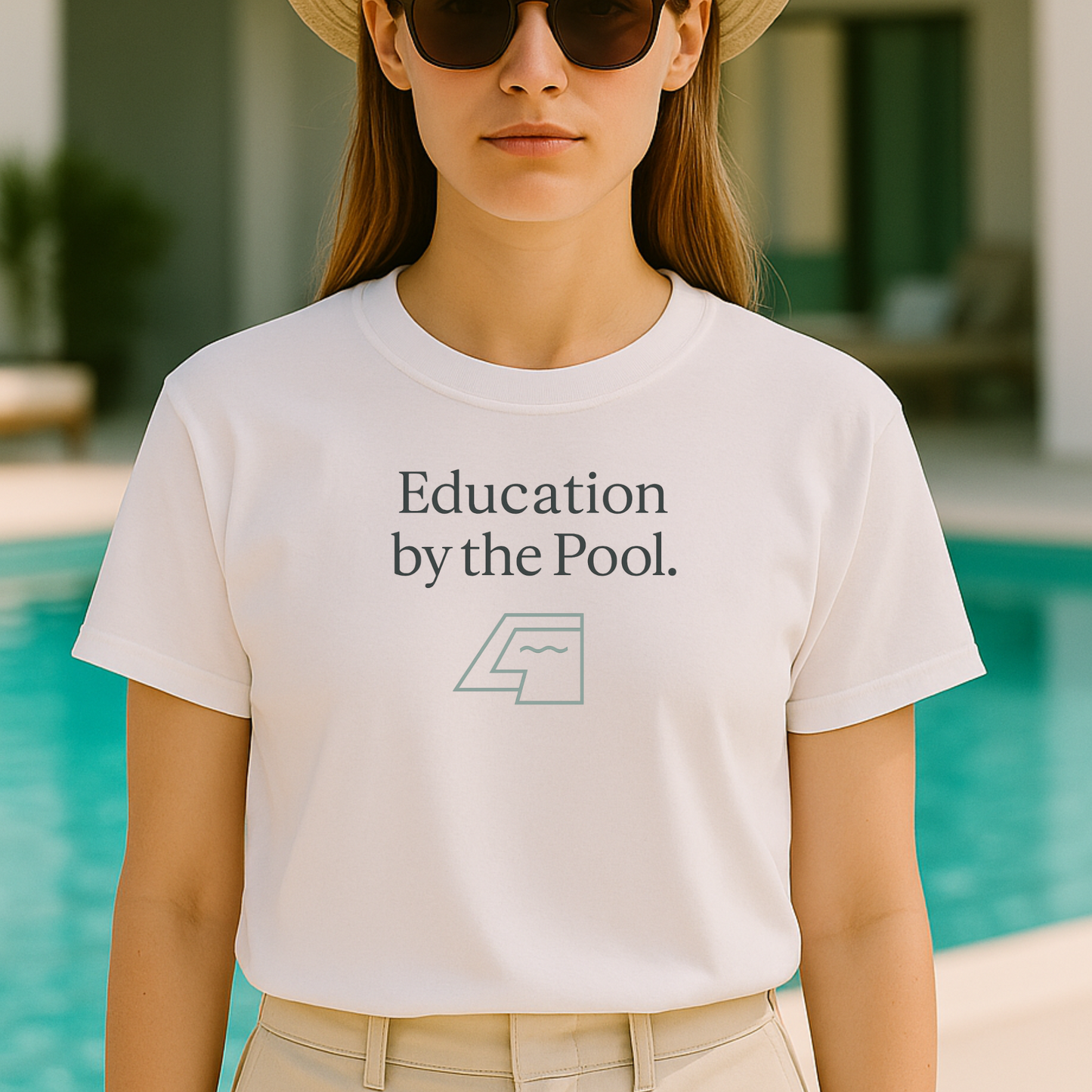 T-Shirt Education By the Pool