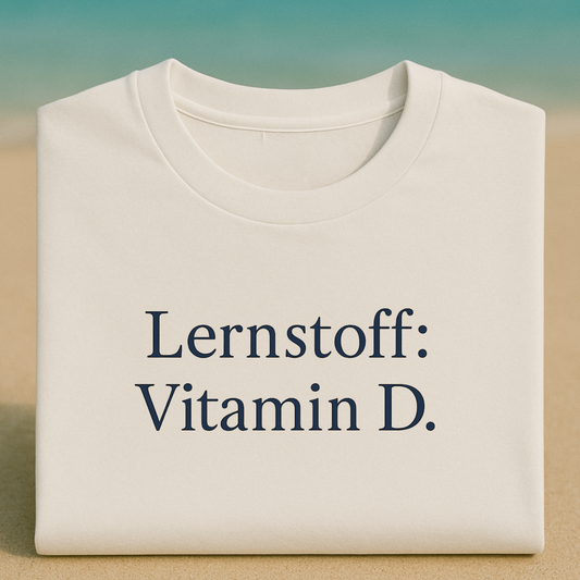 T-Shirt Lernstoff: Vitamin D.