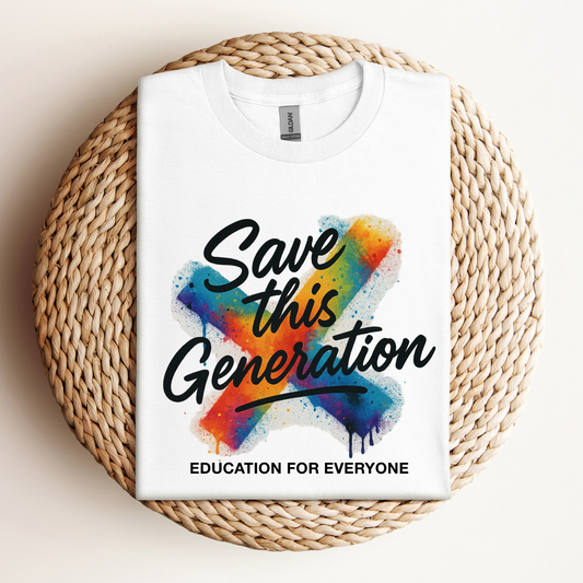 T-Shirt Save This Generation Education For Everyone