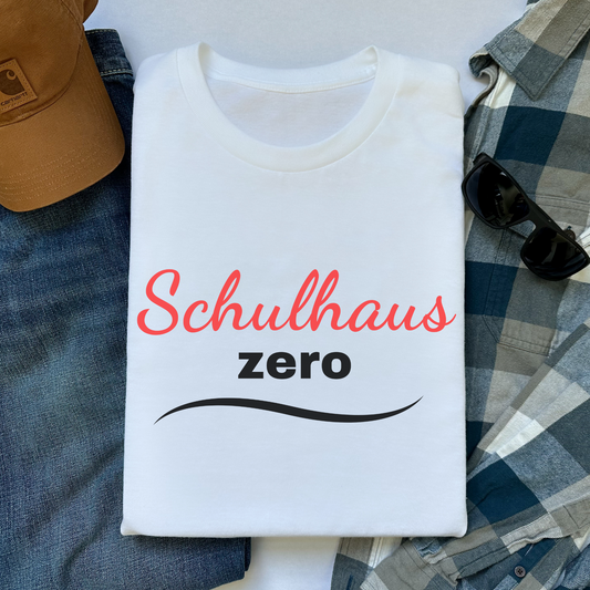 Klassisches T-Shirt Schulhaus Zero