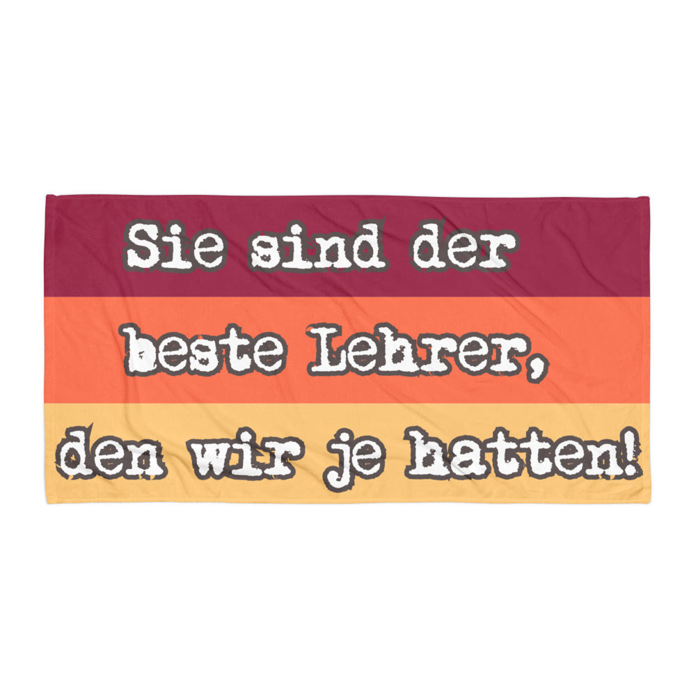 Badetuch Sie Sind Der Beste Lehrer