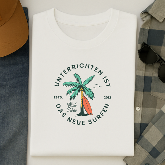 T-Shirt Unterrichten Ist Das Neue Surfen