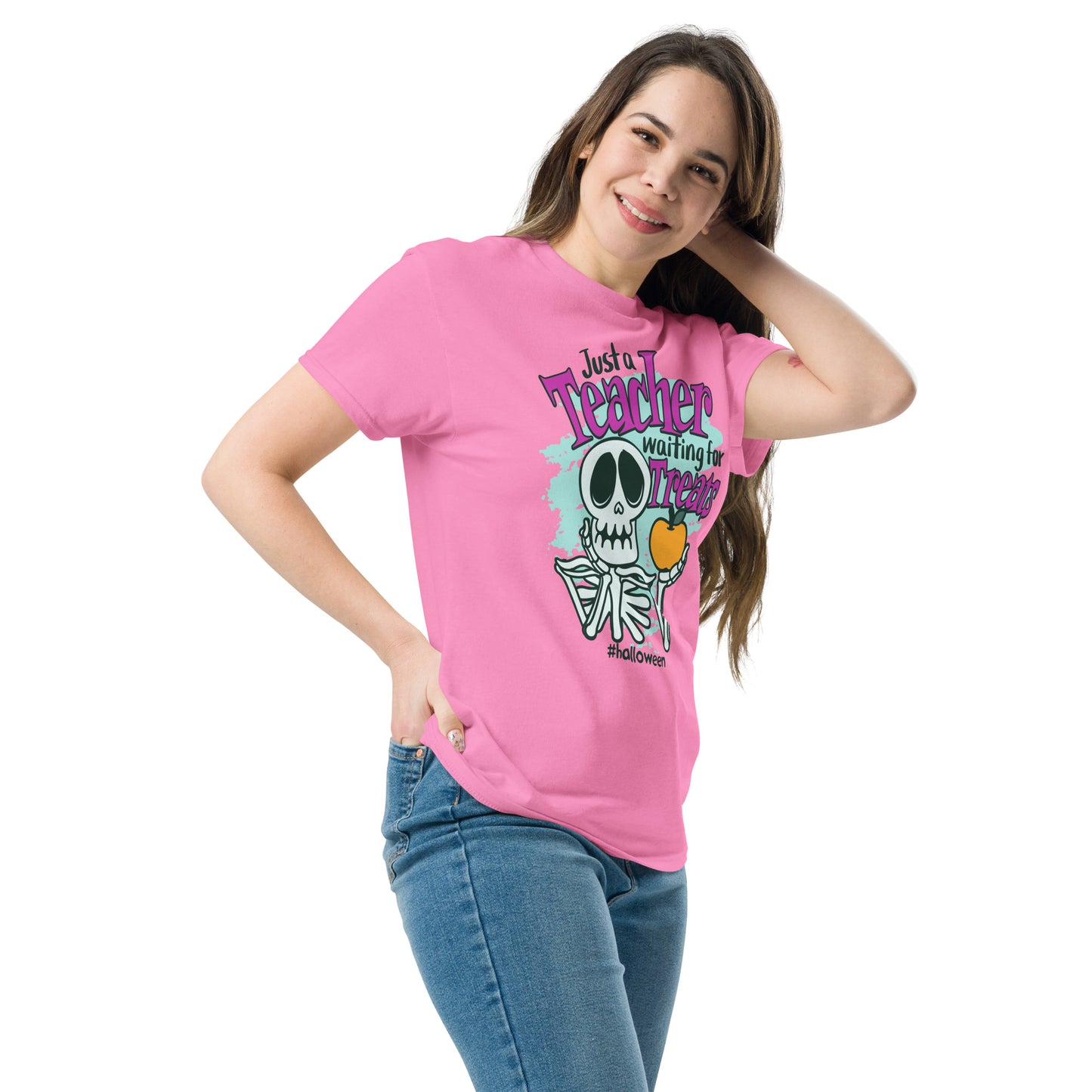T-Shirt Just A Teacher Waiting For Treats