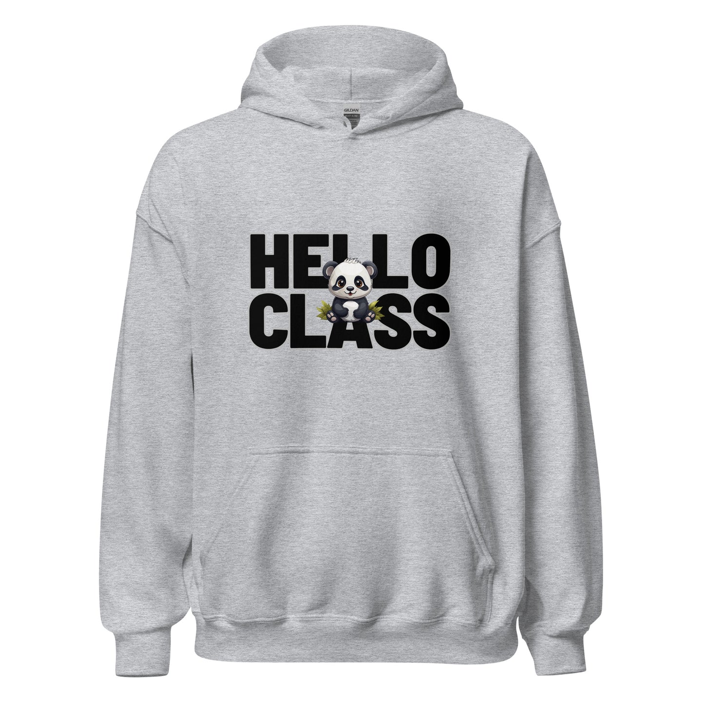 Hoodie Hello Class Panda