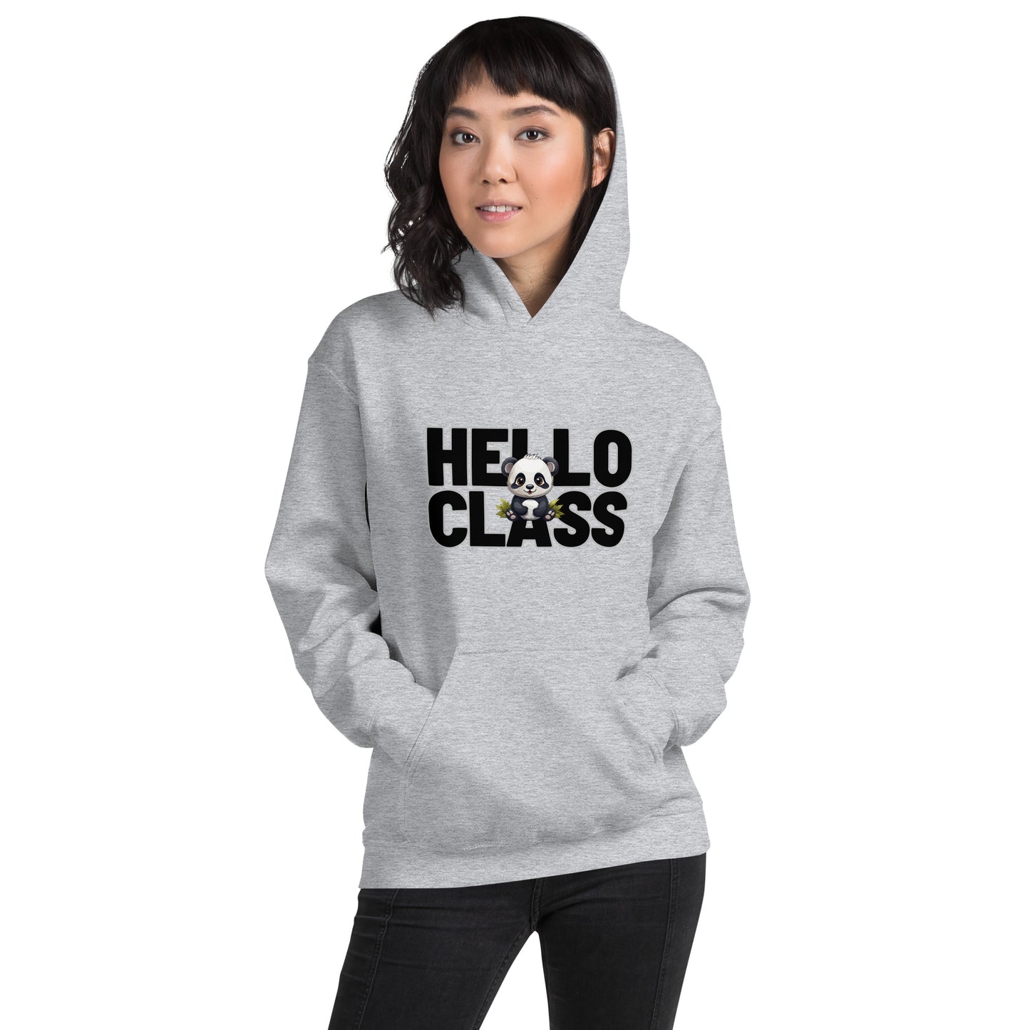 Hoodie Hello Class Panda