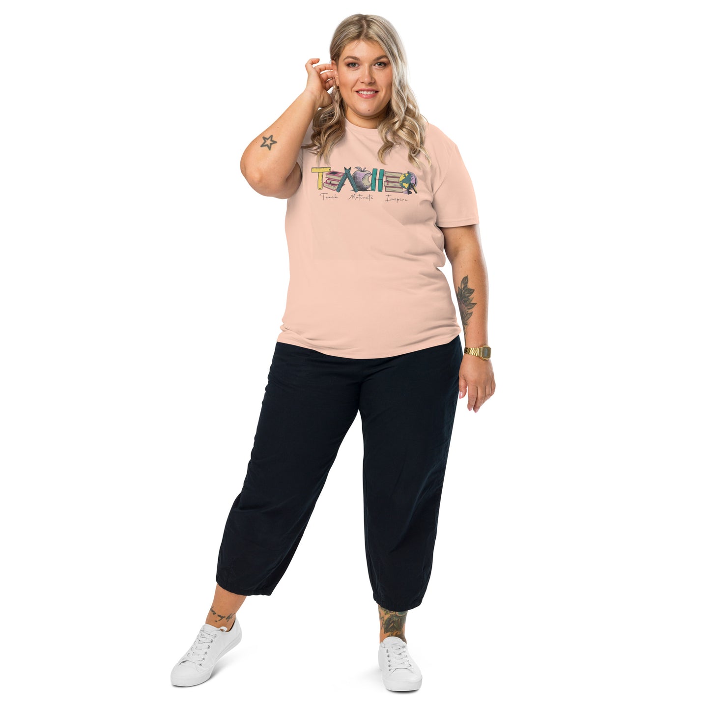 T-Shirt Teacher Teach Motivate Inspire