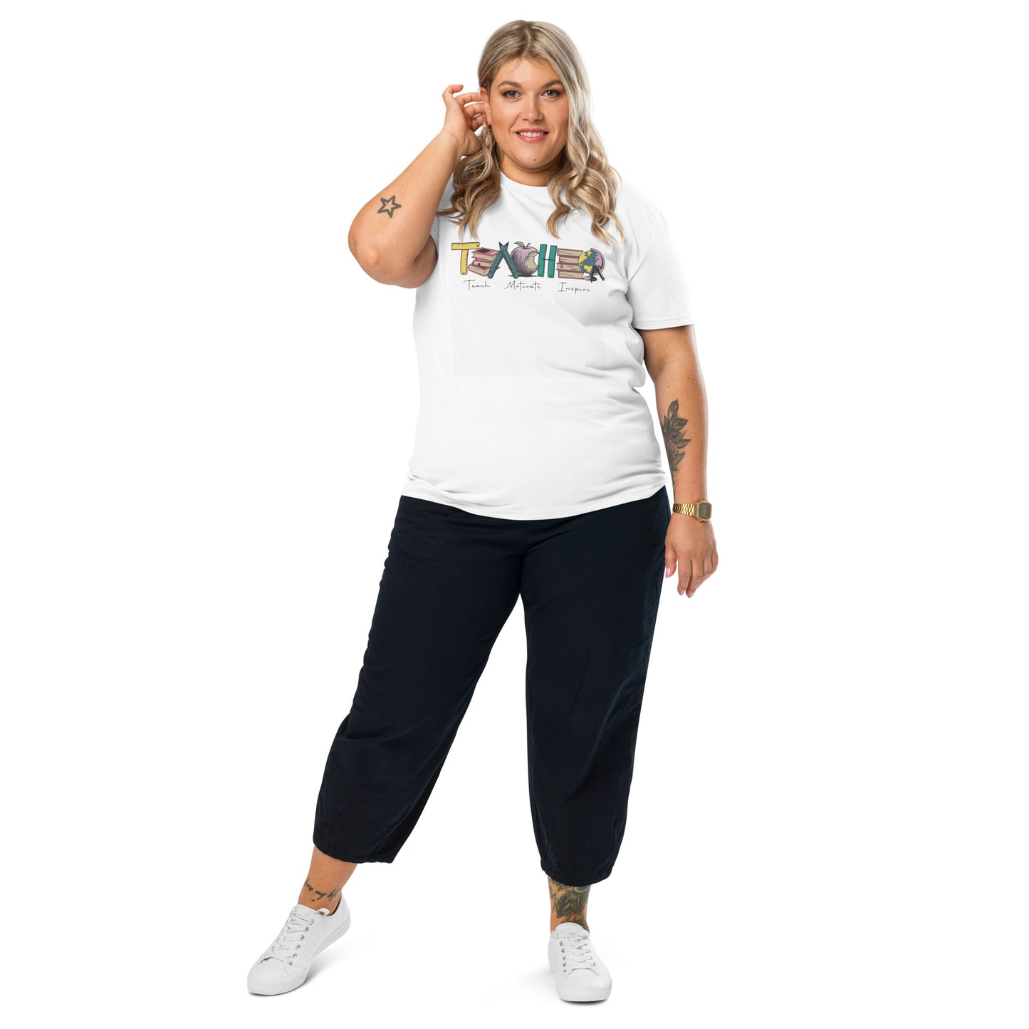 T-Shirt Teacher Teach Motivate Inspire