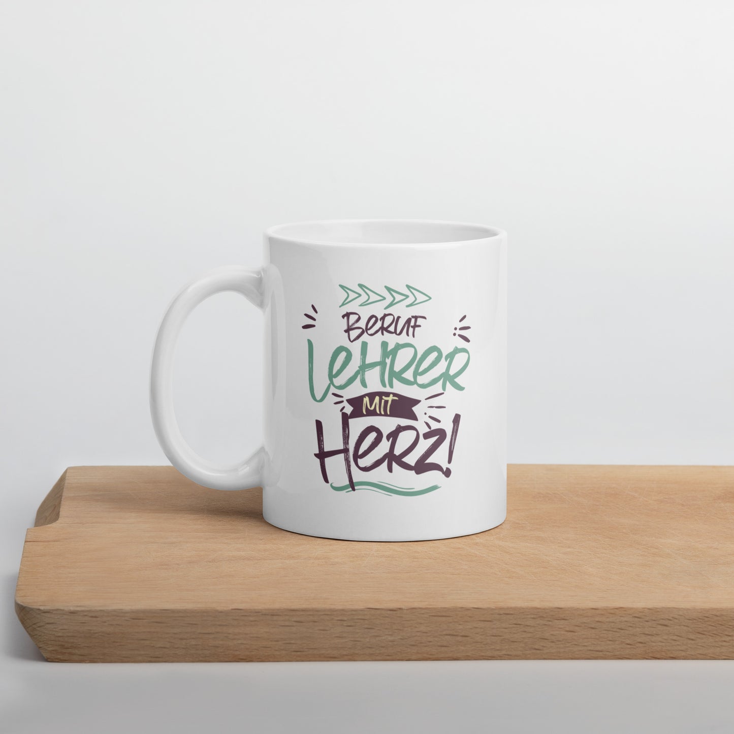 Tasse Beruf Lehrer Mit Herz (violette)
