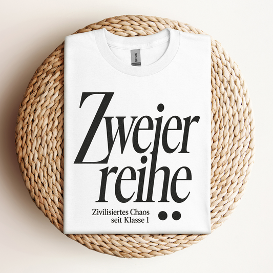 T-Shirt Zweierreihe