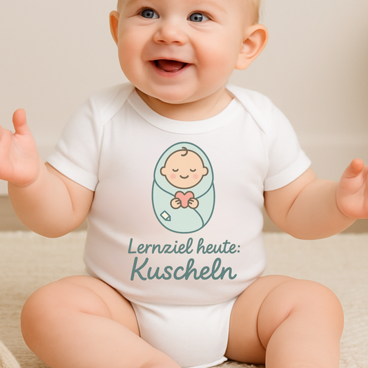 Baby Strampler Lernziel Heute Kuscheln