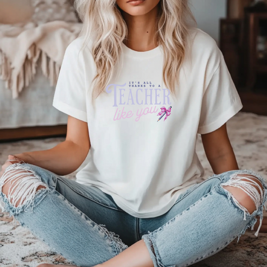 T-Shirt It's All Thanks To A Teacher Like You
