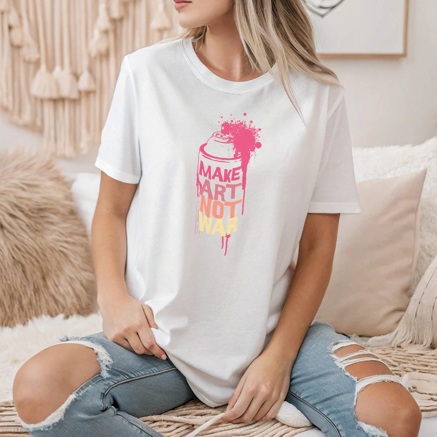 T-Shirt Make Art Not War
