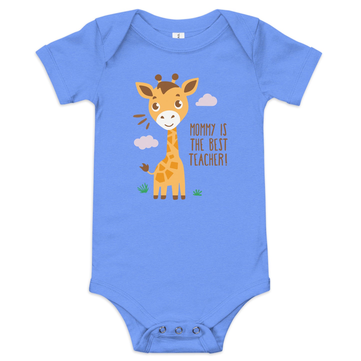 Kurzärmliger Baby-Einteiler Mommy Is The Best Teacher