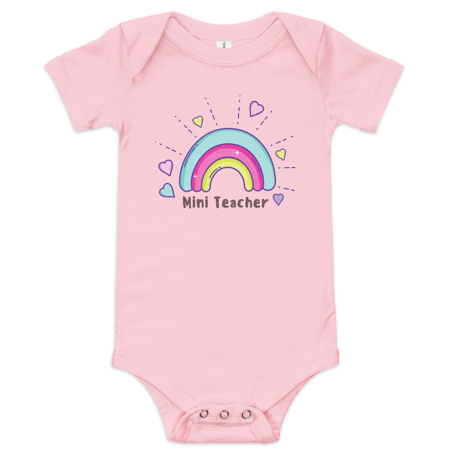 Kurzärmliger Baby-Einteiler Mini Teacher