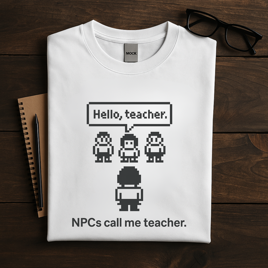 T-Shirt NPC's Call Me Teacher
