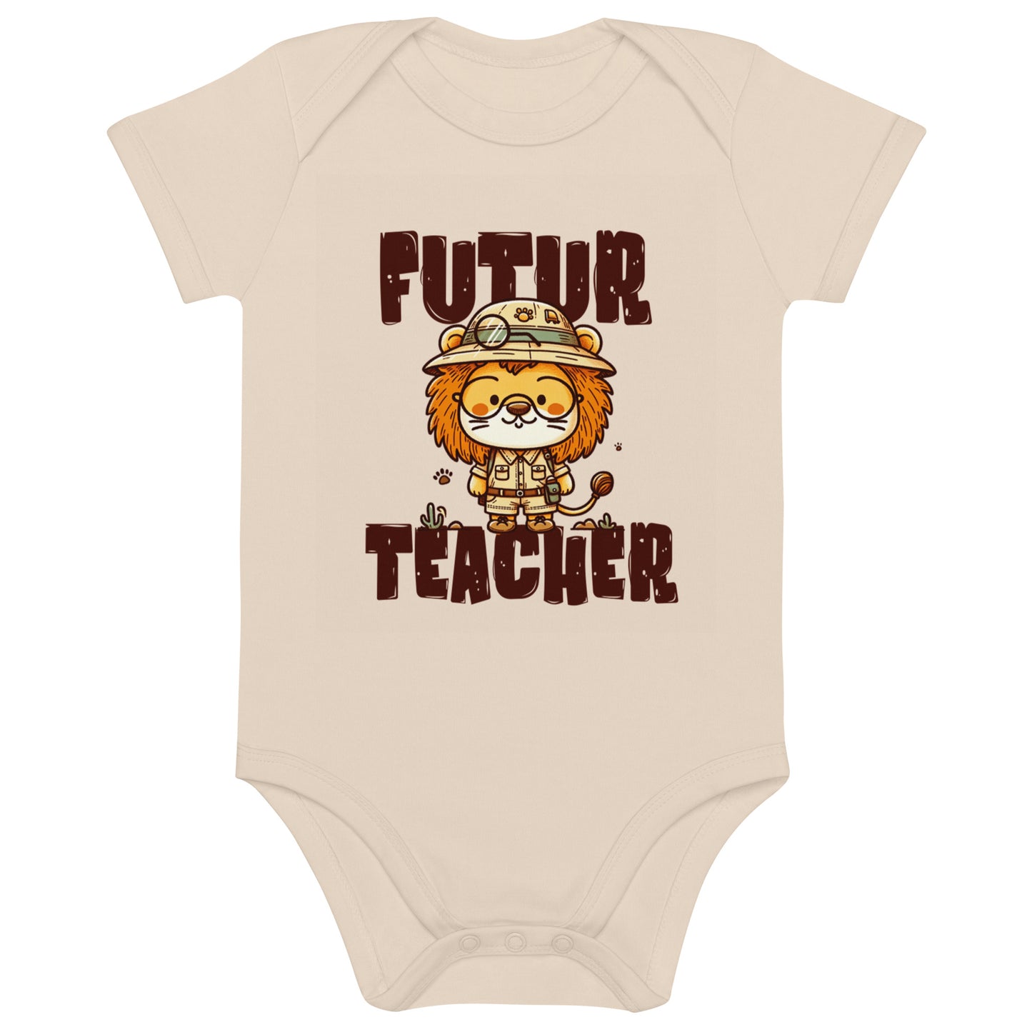 Babystrampler aus Bio-Baumwolle Futur Teacher