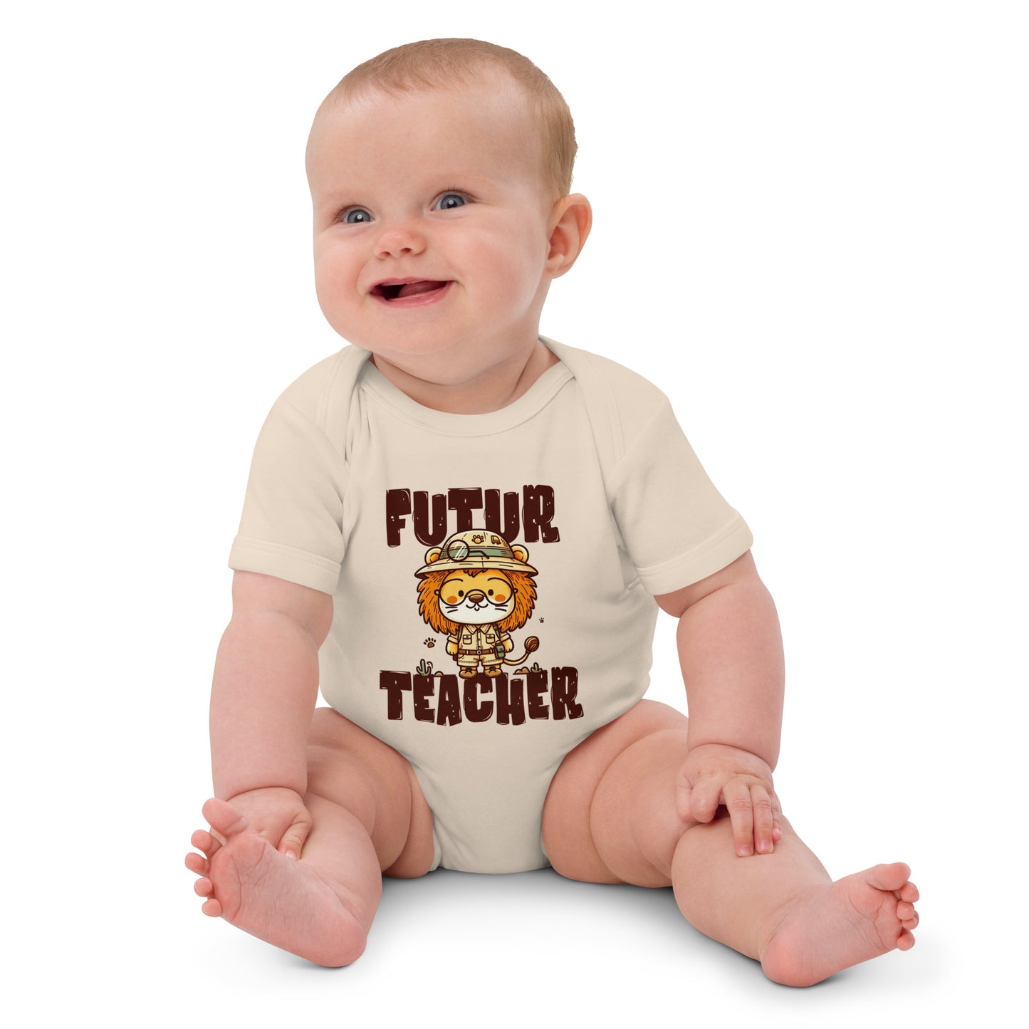 Babystrampler aus Bio-Baumwolle Futur Teacher