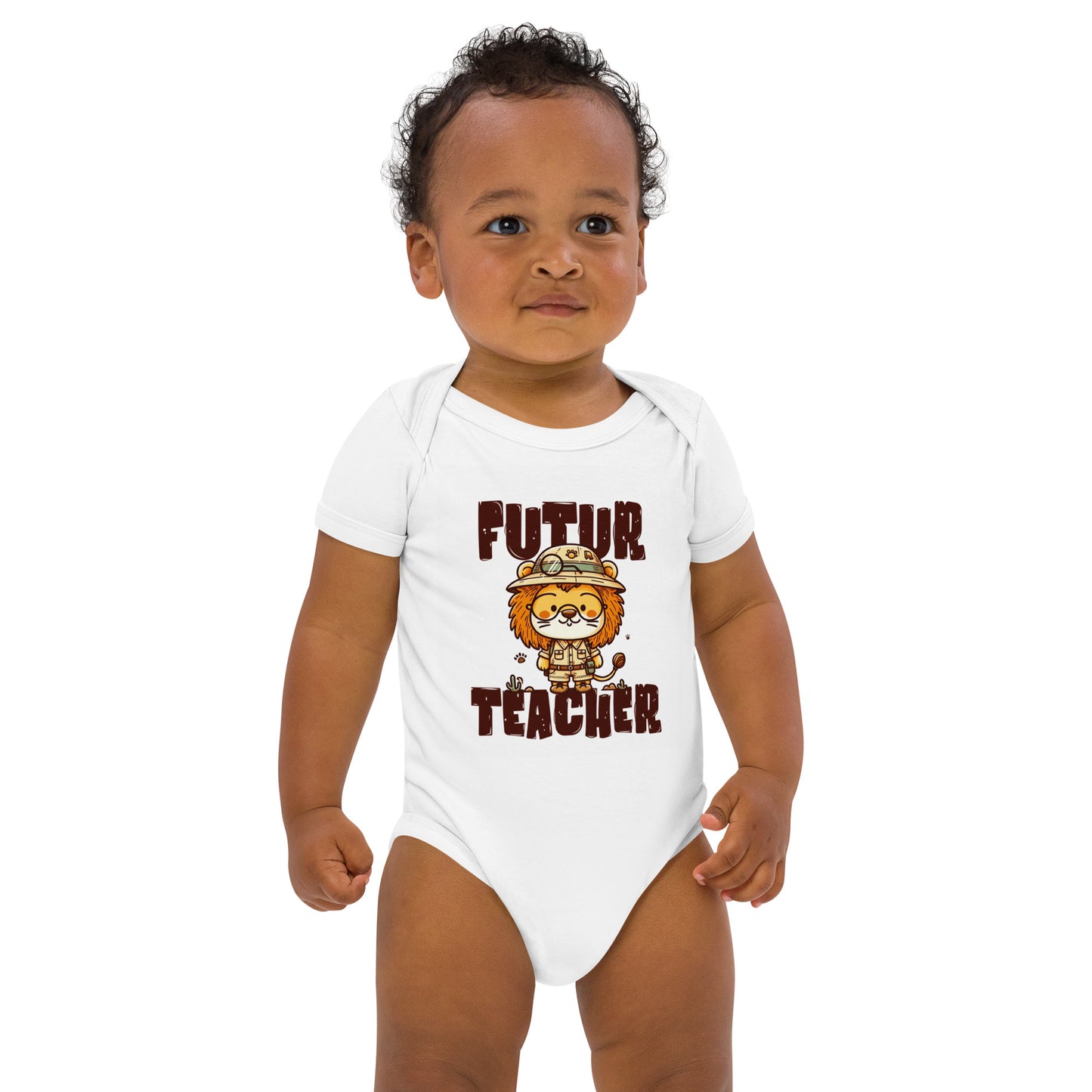 Babystrampler aus Bio-Baumwolle Futur Teacher