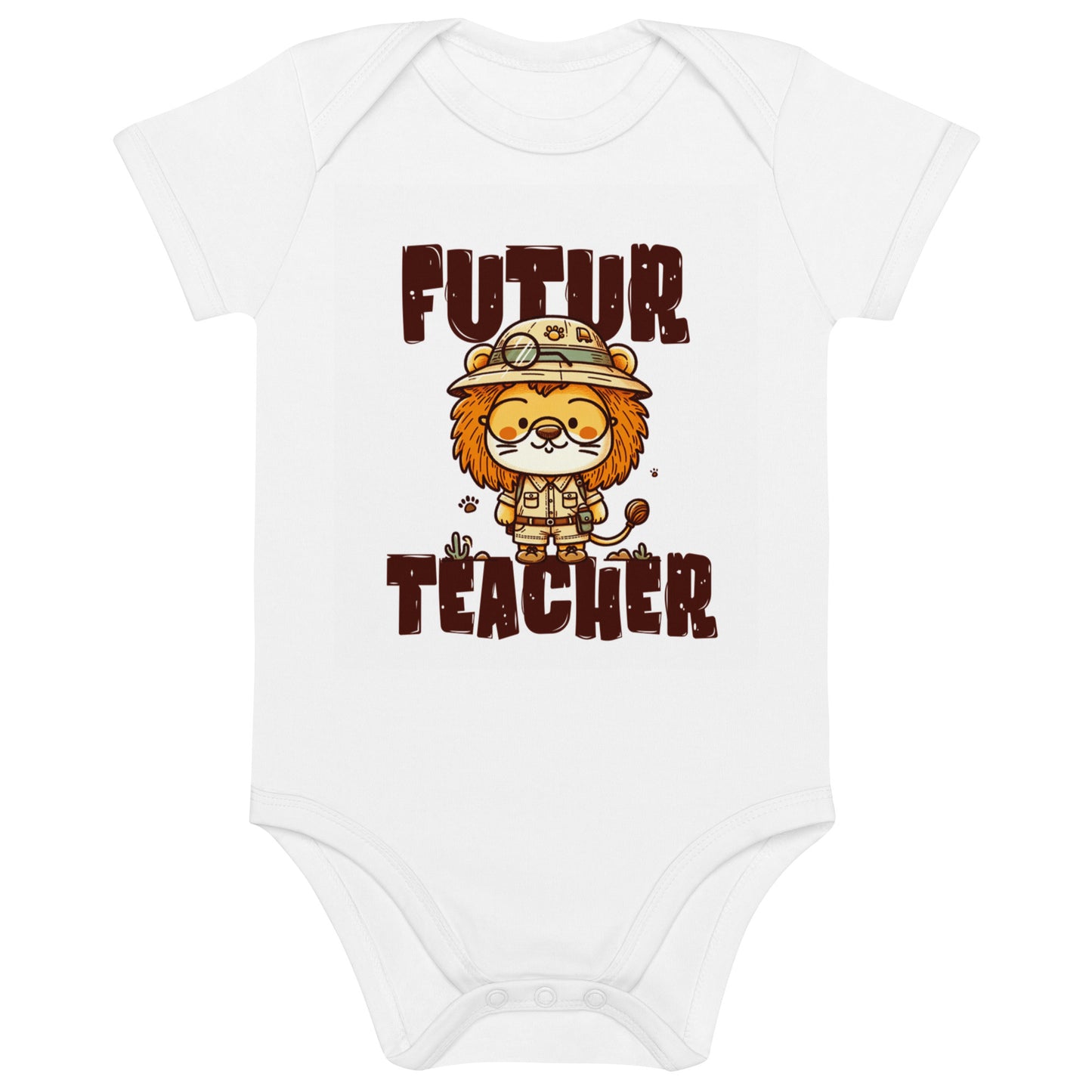 Babystrampler aus Bio-Baumwolle Futur Teacher