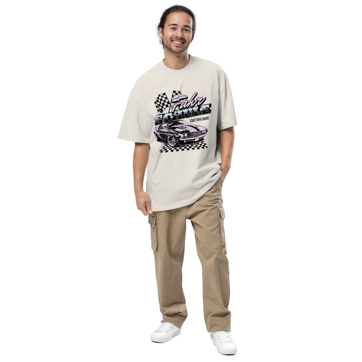 Oversized T-Shirt Fahr Schule