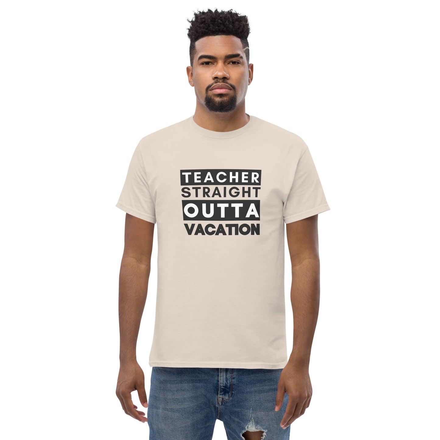 T-Shirt Teacher Straight Outta Vacation