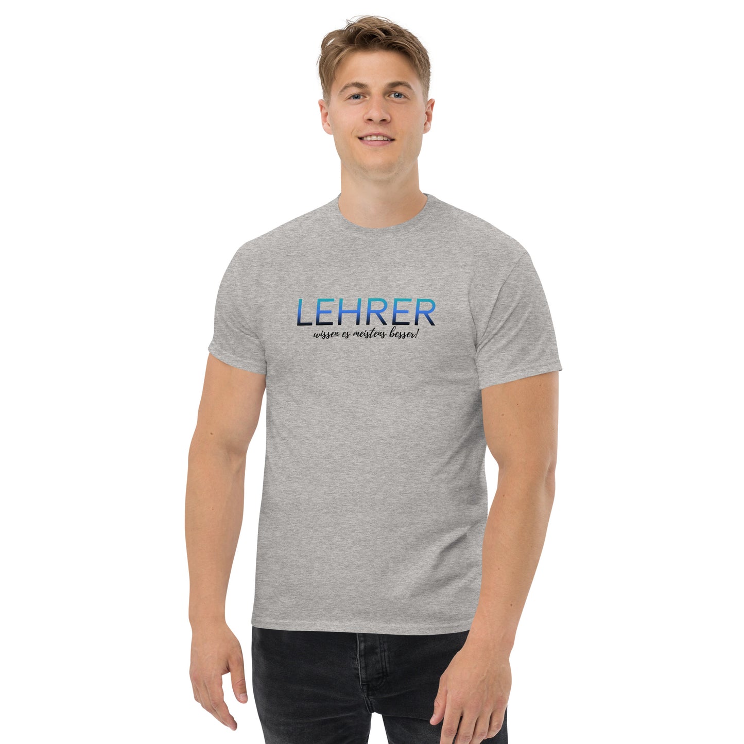 T-Shirt Lehrer Wissen Es Meistens Besser