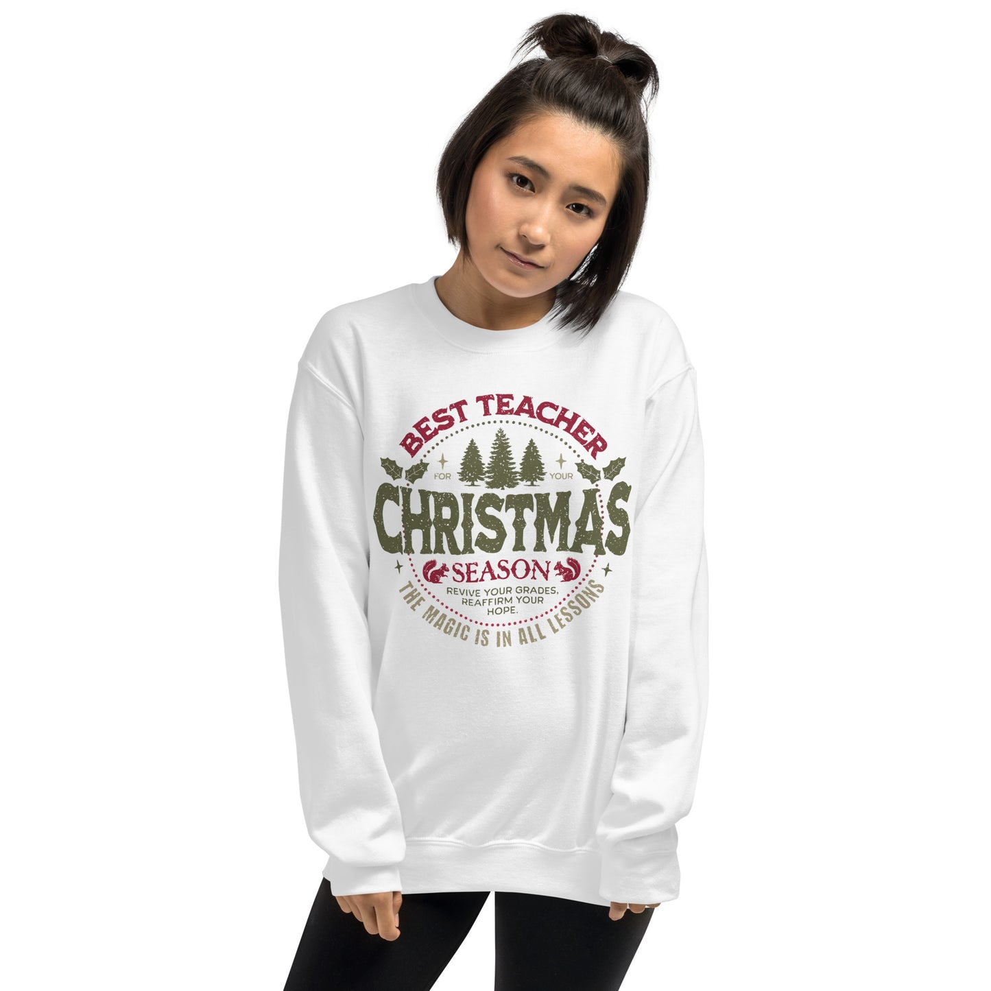 Pullover Best Teacher Christmas Season