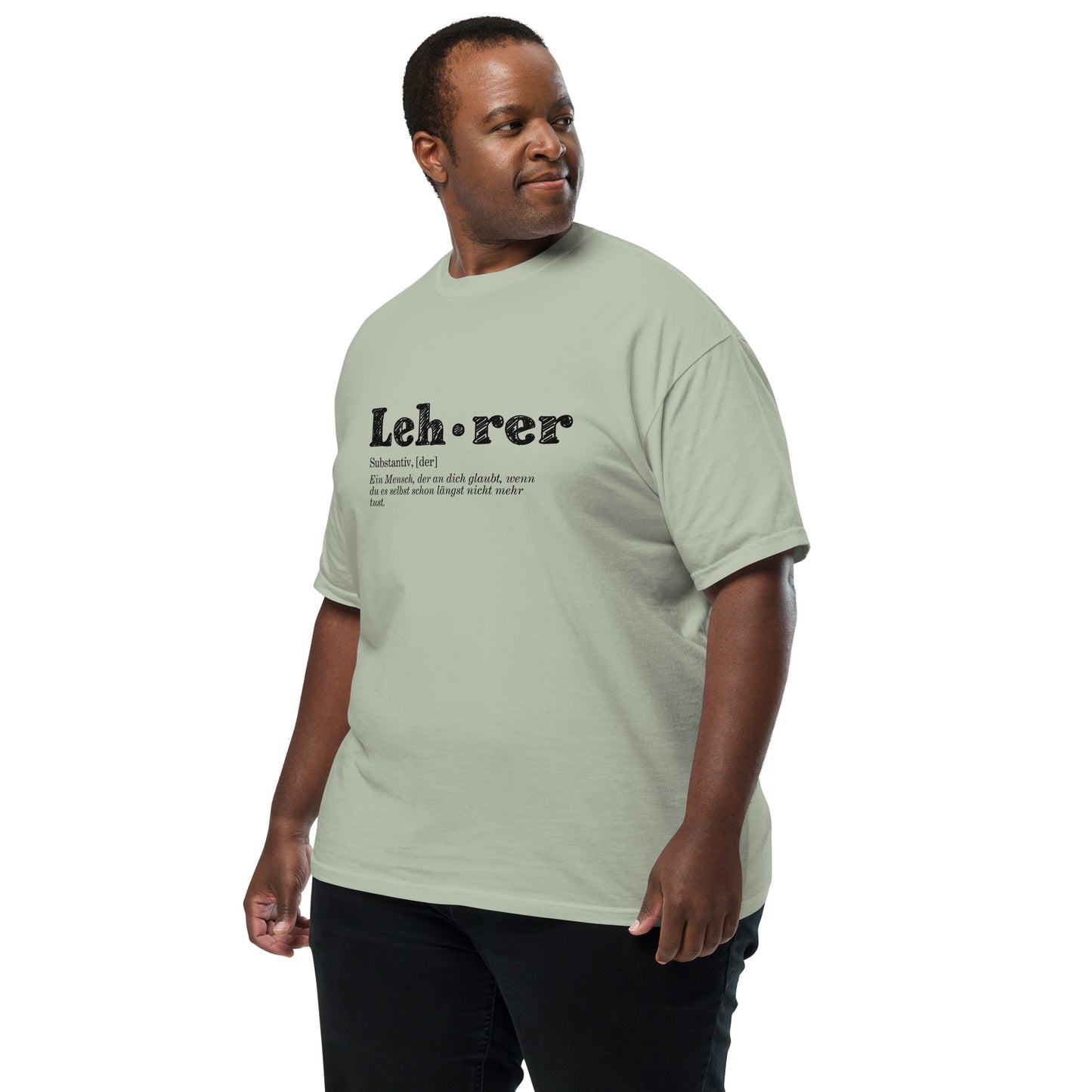 Schweres textilgefärbtes Unisex-T-Shirt Lehrer