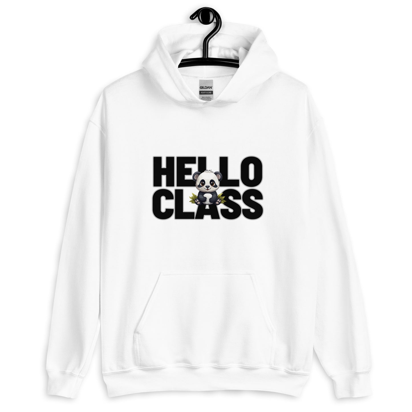 Hoodie Hello Class Panda