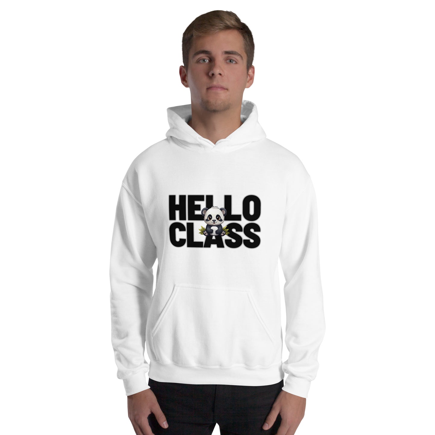 Hoodie Hello Class Panda