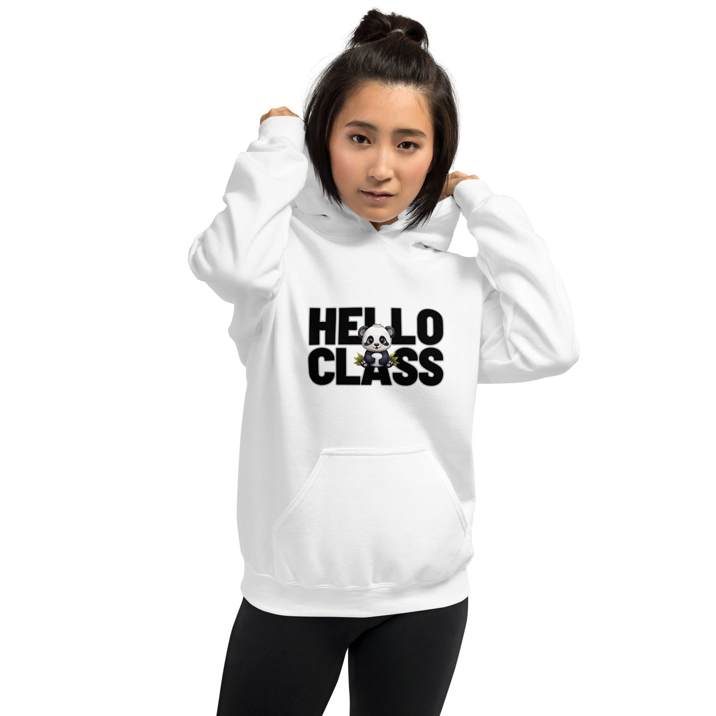 Hoodie Hello Class Panda