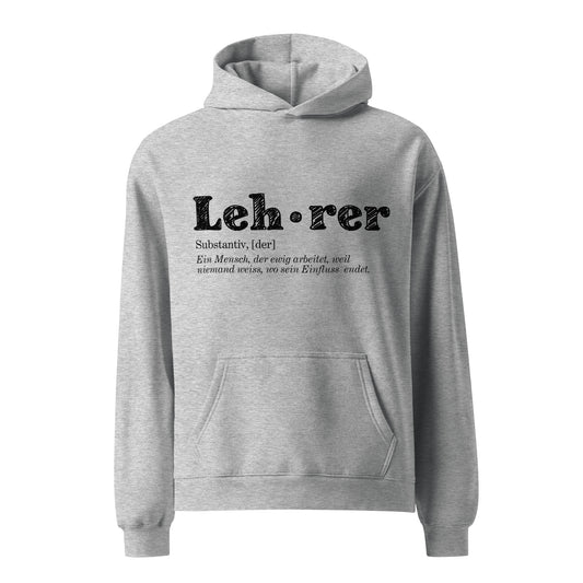 Oversized-Unisex-Hoodie Lehrer