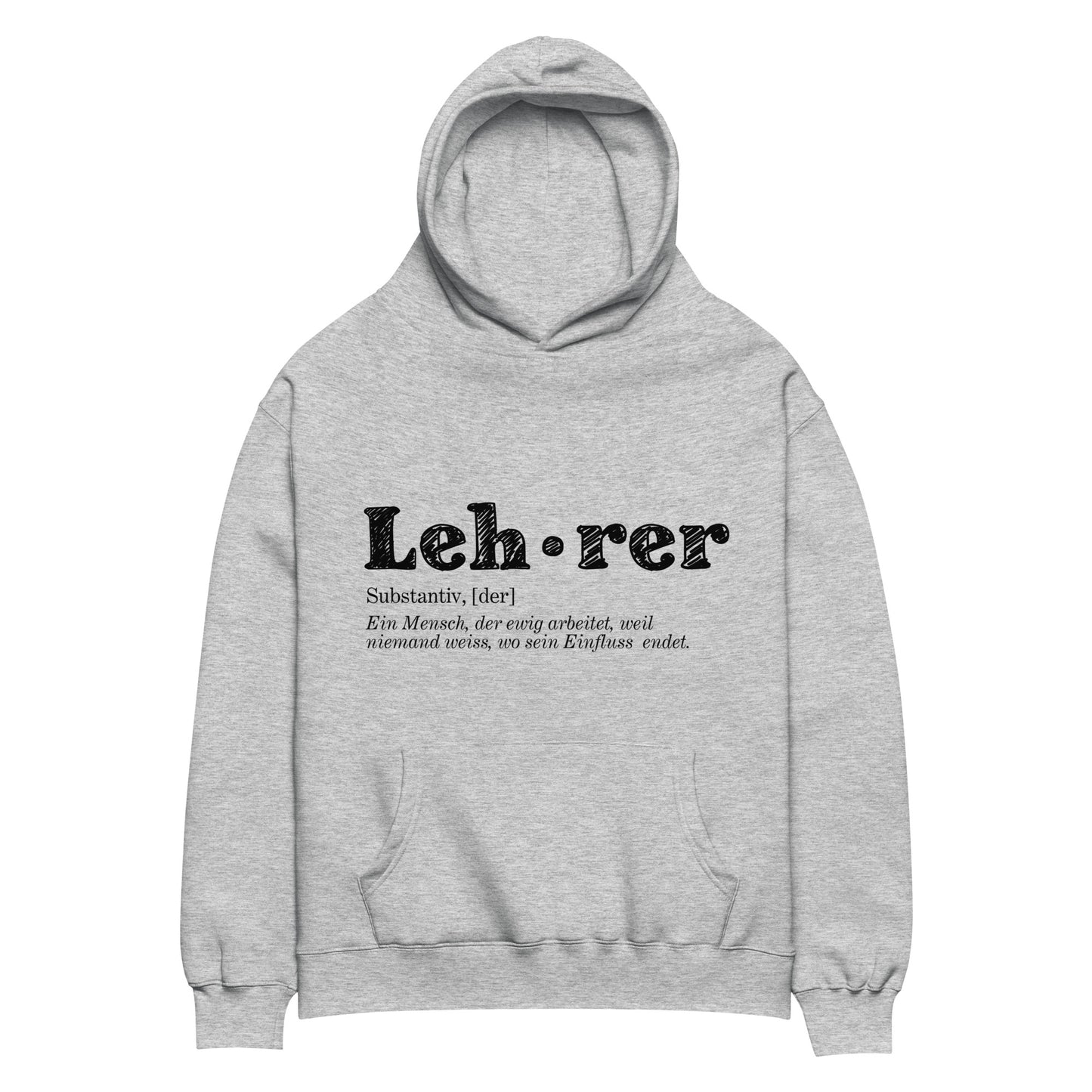 Oversized-Unisex-Hoodie Lehrer