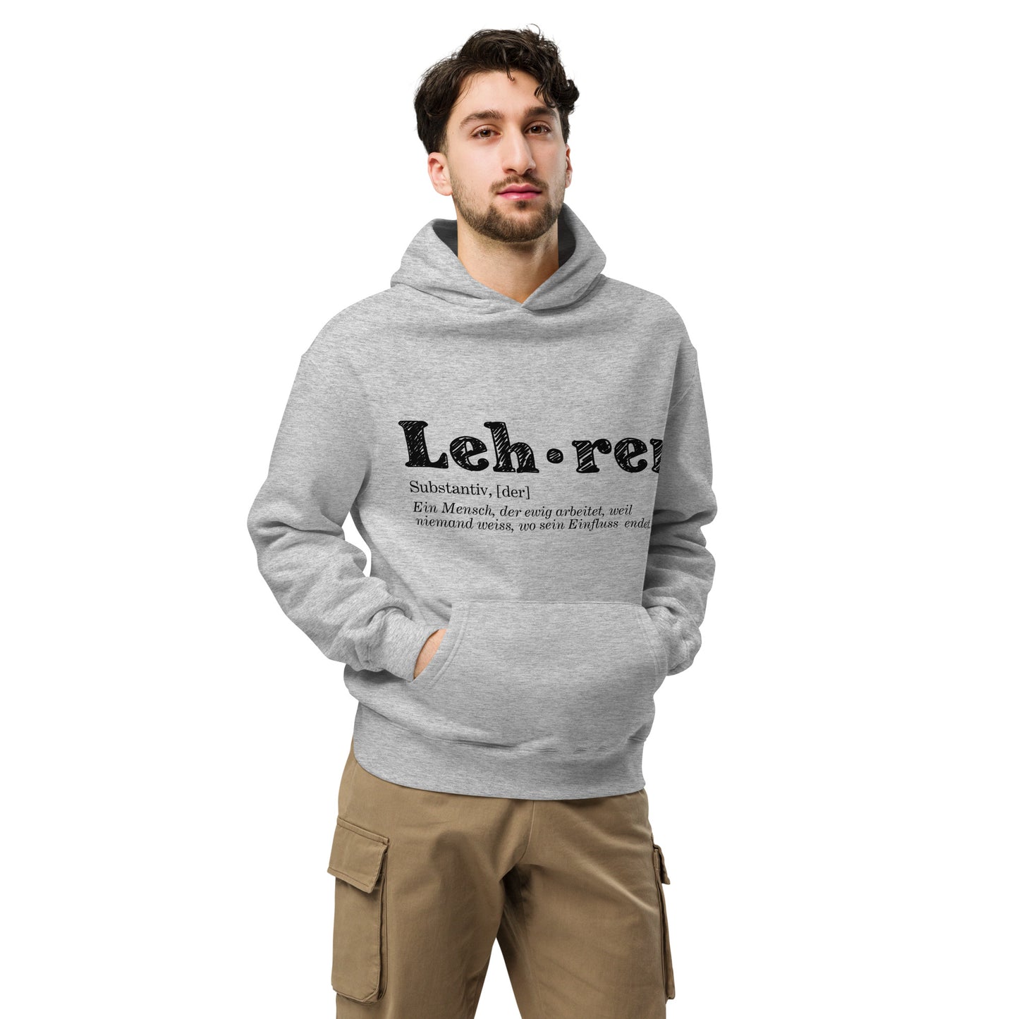 Oversized-Unisex-Hoodie Lehrer