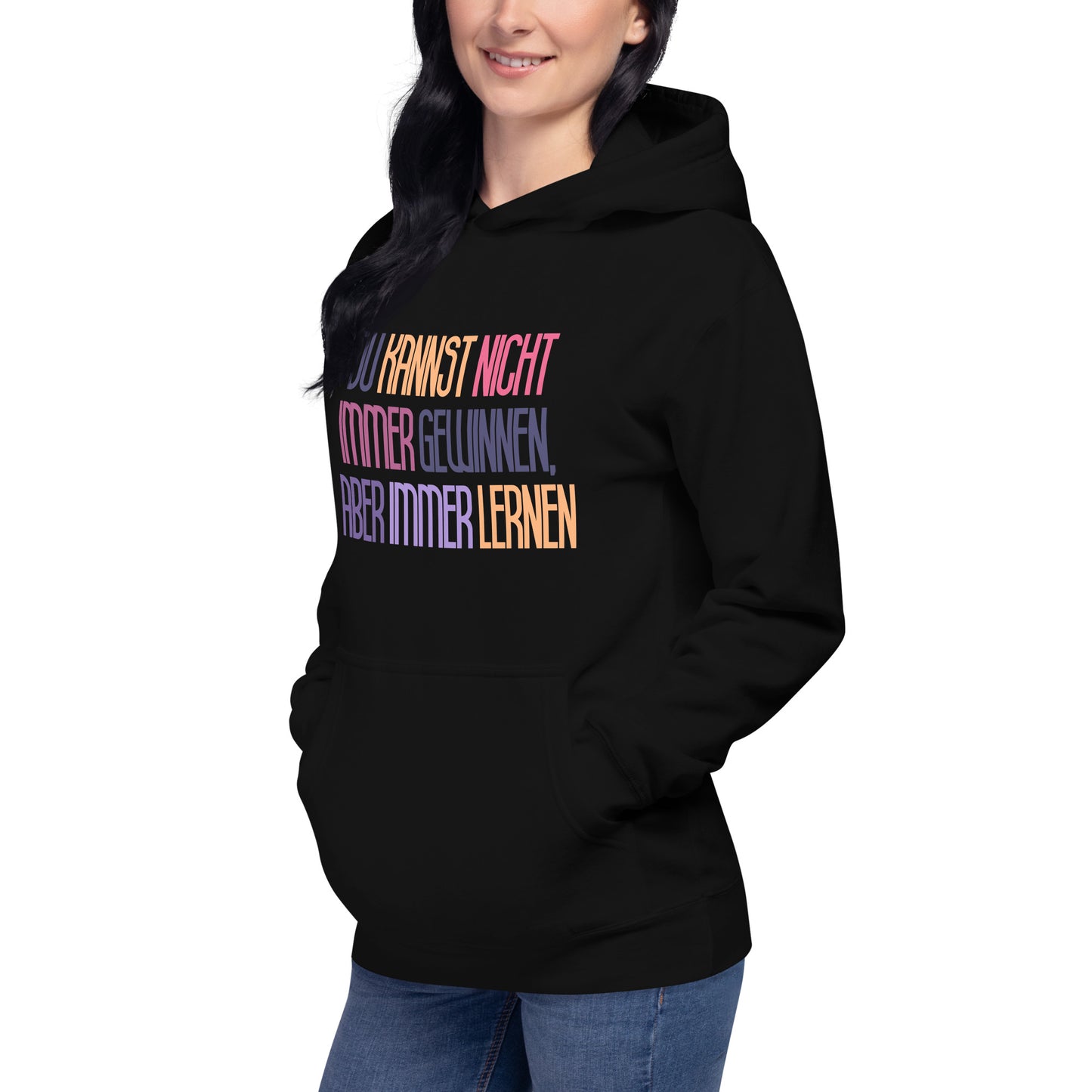 Hoodie Du Kannst Nicht Immer Gewinnen Aber Immer Lernen