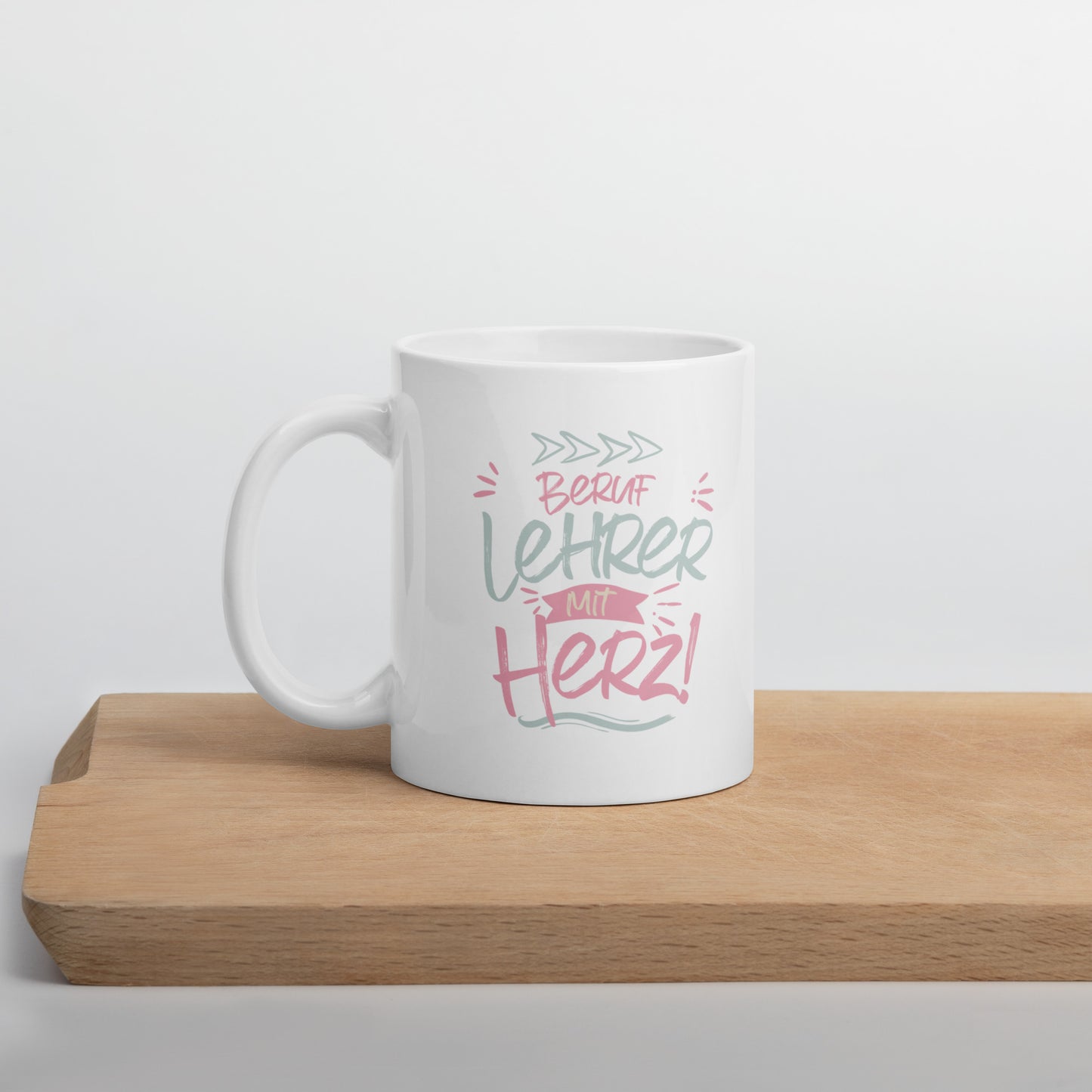 Tasse Beruf Lehrer Mit Herz (shabby chic)